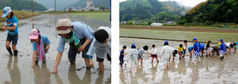 親子で田植体験ツアー