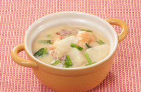 かぶとえびのコーンクリーム煮