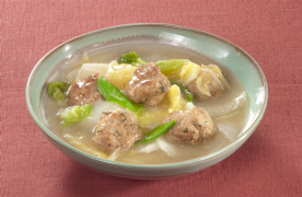 白菜と肉団子の煮物